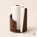 Wooden Paper Towel Holder — Curved Walnut