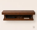 Floating Wall Shelf — With Hidden Cupboard