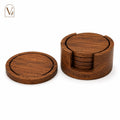 Classic Wooden Coaster Set