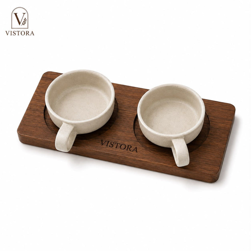 Mug Holder — Minimal Wooden Tray