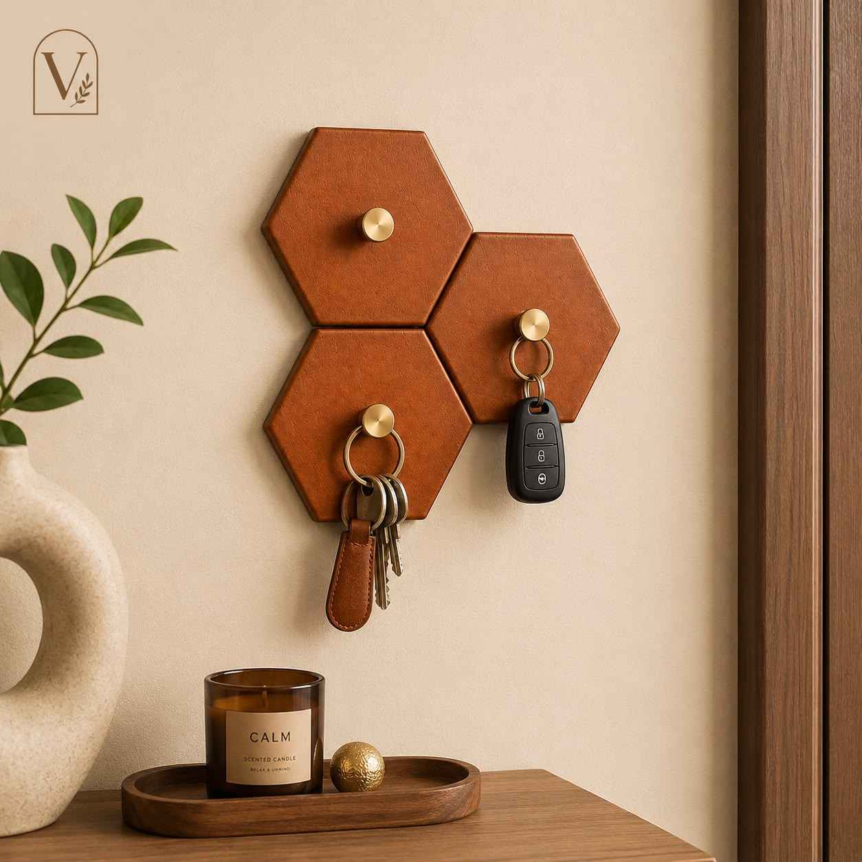 Vistora Hexagon Key Hook — Set of 3